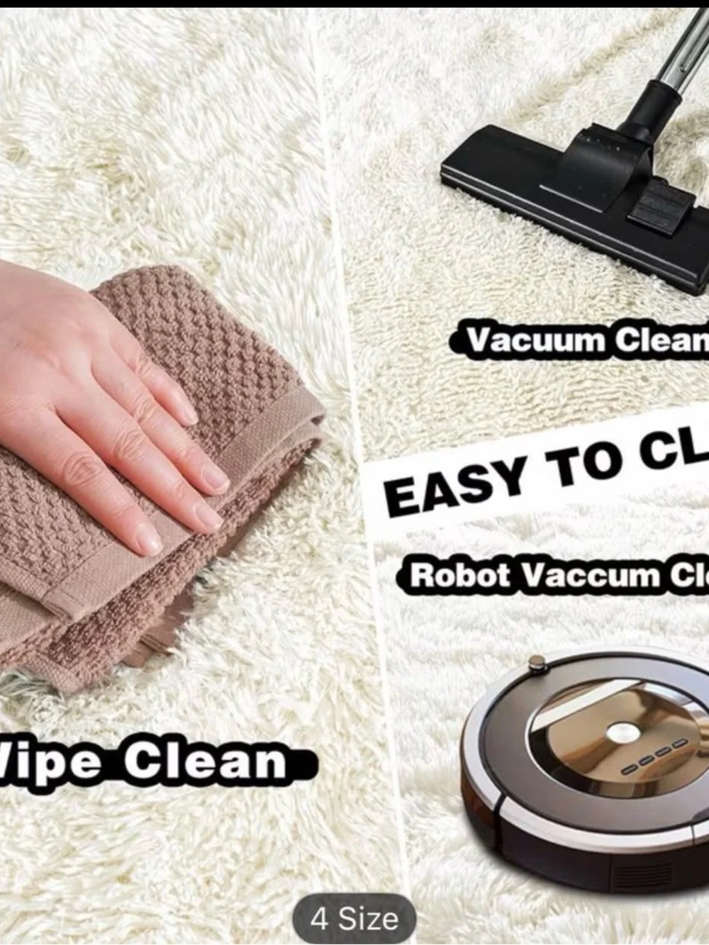 Luxurious Fluffy Shag Rug Ultra Soft,Plush Durable for Modern Home 6x9ft